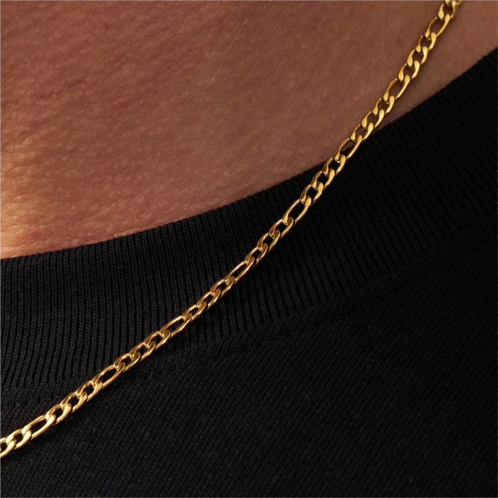 FIGARO (GOLD) 3MM CHAIN 60cm - Picture 4 of 4